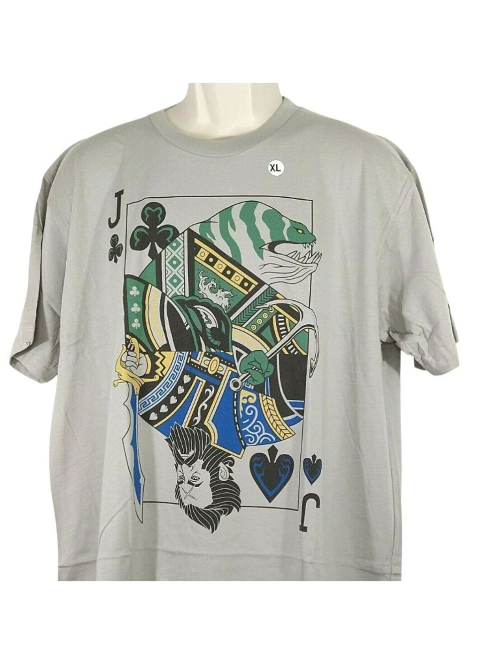 WeLoveFine Steam Workshop Card Graphic T-Shirt Men Size XL Gray Short Sleeve